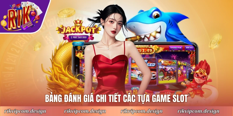 Bảng đánh giá chi tiết các tựa game slot
