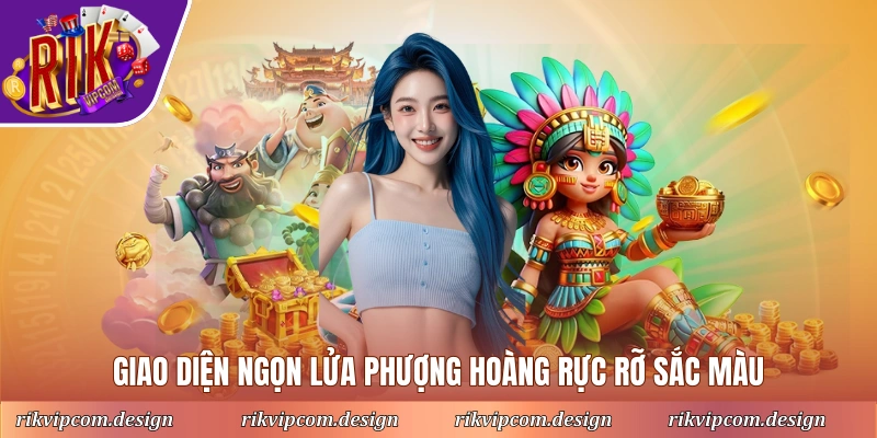Giao diện ngọn lửa phượng hoàng rực rỡ sắc màu